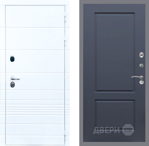 Входная металлическая Дверь Стоп ТРЕНДО ФЛ-117 Силк титан в Орехово-Зуево