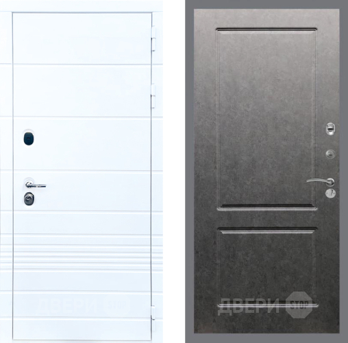 Дверь Стоп ТРЕНДО ФЛ-117 Штукатурка графит в Орехово-Зуево