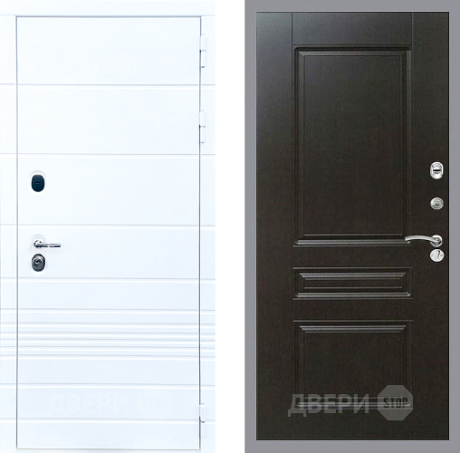 Входная металлическая Дверь Стоп ТРЕНДО ФЛ-243 Венге в Орехово-Зуево