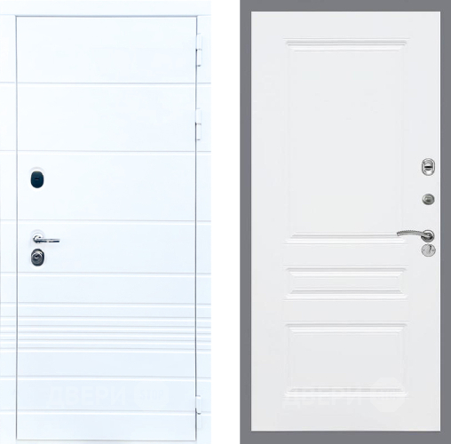 Входная металлическая Дверь Стоп ТРЕНДО ФЛ-243 Силк Сноу в Орехово-Зуево