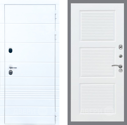 Входная металлическая Дверь Стоп ТРЕНДО ФЛ-1 Силк Сноу в Орехово-Зуево