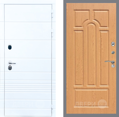 Входная металлическая Дверь Стоп ТРЕНДО ФЛ-58 Дуб в Орехово-Зуево