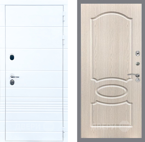 Дверь Стоп ТРЕНДО ФЛ-128 Беленый дуб в Орехово-Зуево