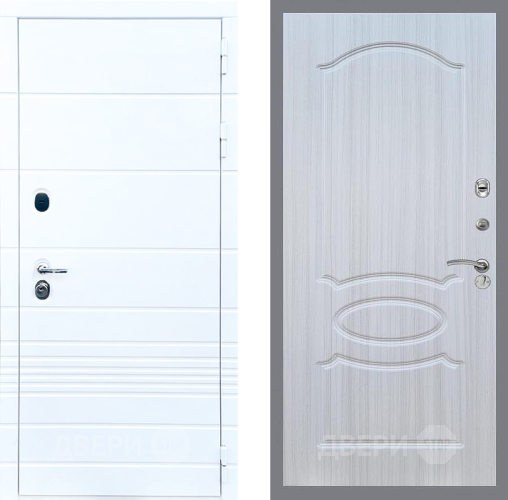 Входная металлическая Дверь Стоп ТРЕНДО ФЛ-128 Сандал белый в Орехово-Зуево