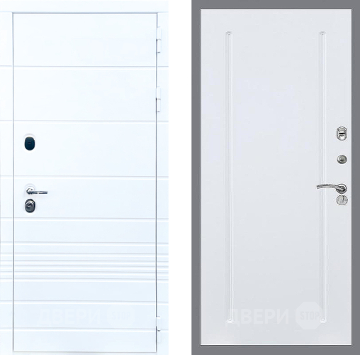 Входная металлическая Дверь Стоп ТРЕНДО ФЛ-68 Силк Сноу в Орехово-Зуево