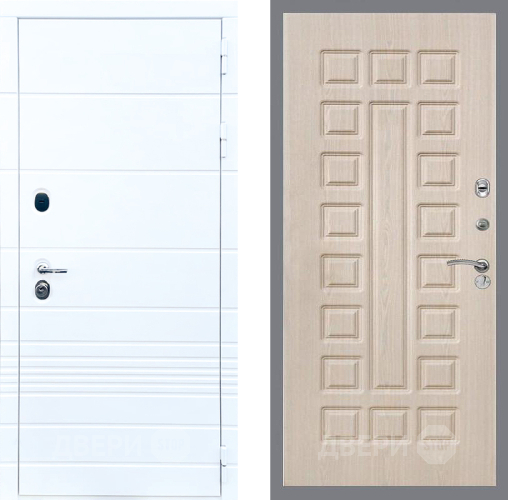 Входная металлическая Дверь Стоп ТРЕНДО ФЛ-183 Беленый дуб в Орехово-Зуево