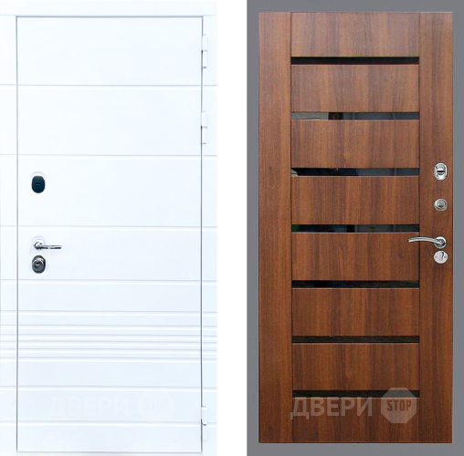 Входная металлическая Дверь Стоп ТРЕНДО СБ-14 Орех бренди в Орехово-Зуево