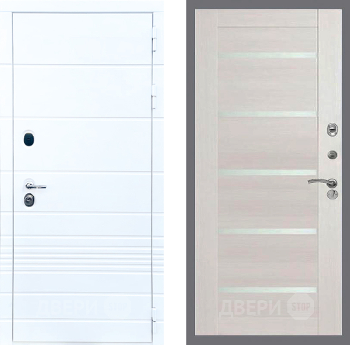 Входная металлическая Дверь Стоп ТРЕНДО СБ-14 Лиственница беж в Орехово-Зуево