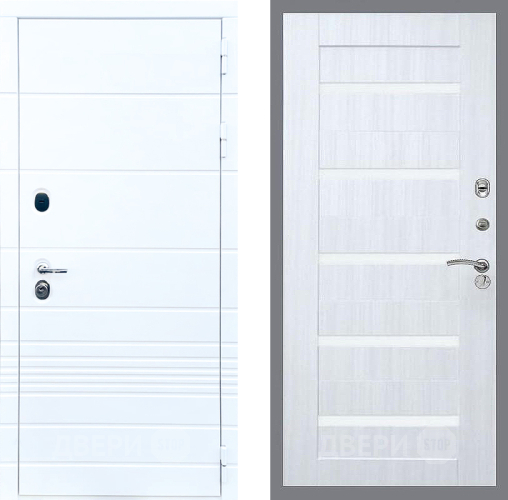 Входная металлическая Дверь Стоп ТРЕНДО СБ-14 Сандал белый в Орехово-Зуево