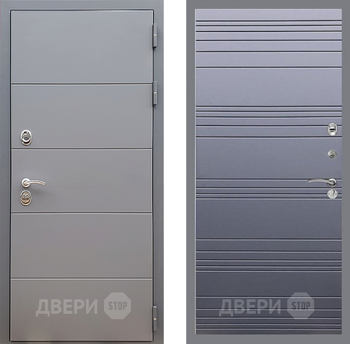Входная металлическая Дверь Стоп АРТ ГРАФИТ Лайн Силк титан в Орехово-Зуево