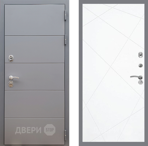 Дверь Стоп АРТ ГРАФИТ ФЛ-291 Силк Сноу в Орехово-Зуево