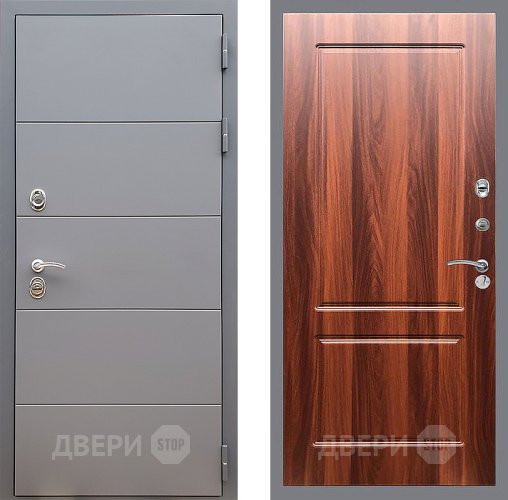 Входная металлическая Дверь Стоп АРТ ГРАФИТ ФЛ-117 Итальянский орех в Орехово-Зуево