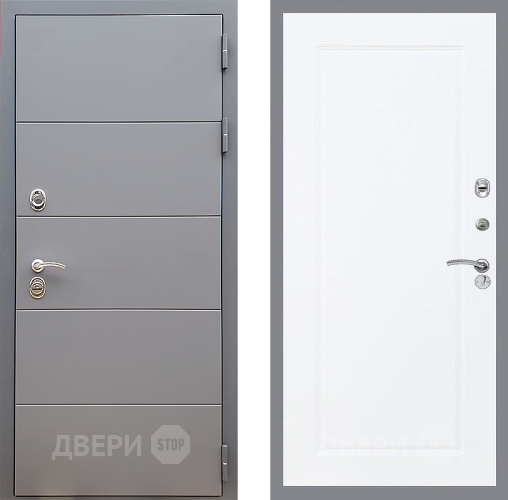 Входная металлическая Дверь Стоп АРТ ГРАФИТ ФЛ-119 Силк Сноу в Орехово-Зуево