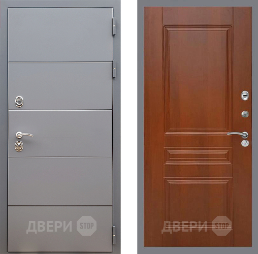 Входная металлическая Дверь Стоп АРТ ГРАФИТ ФЛ-243 Итальянский орех в Орехово-Зуево