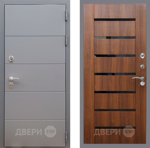 Входная металлическая Дверь Стоп АРТ ГРАФИТ СБ-14 Орех бренди в Орехово-Зуево