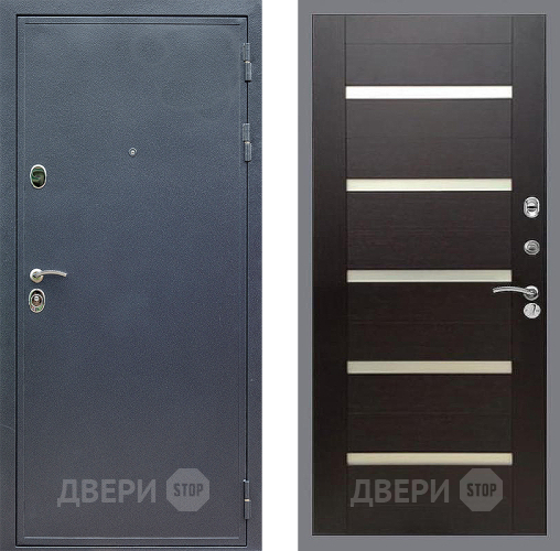 Входная металлическая Дверь Стоп СИЛЬВЕР СБ-14 венге поперечный в Орехово-Зуево