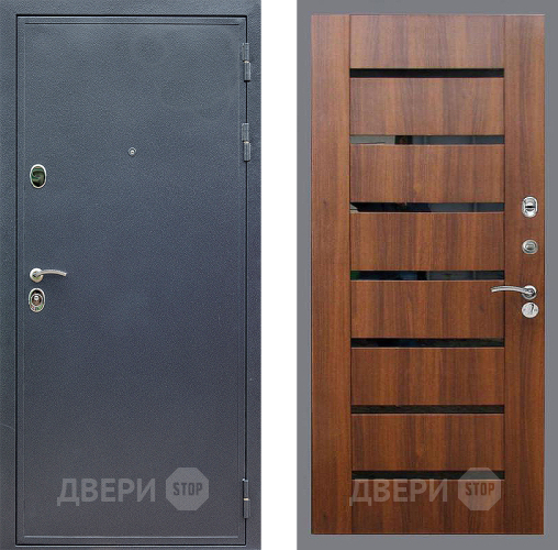 Входная металлическая Дверь Стоп СИЛЬВЕР СБ-14 Орех бренди в Орехово-Зуево