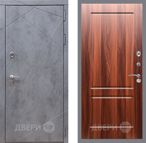 Входная металлическая Дверь Стоп Лучи ФЛ-117 Итальянский орех в Орехово-Зуево