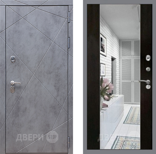 Дверь Стоп Лучи Зеркало СБ-16 Венге в Орехово-Зуево