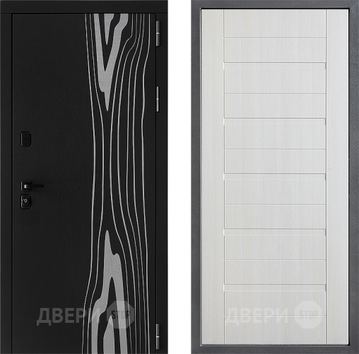 Входная металлическая Дверь Дверной континент ДК-12 ФЛ-70 Лиственница белая в Орехово-Зуево