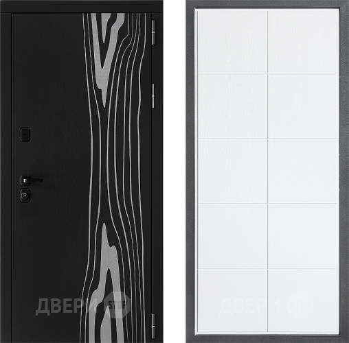 Входная металлическая Дверь Дверной континент ДК-12 ФЛ-Кватро Белое дерево в Орехово-Зуево