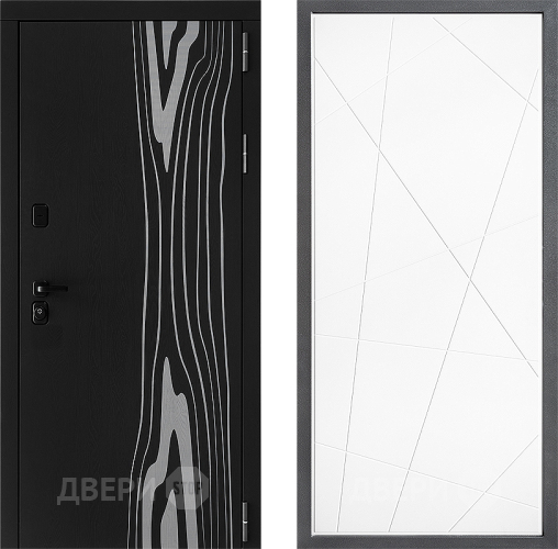 Входная металлическая Дверь Дверной континент ДК-12 ФЛ-655 Белый софт в Орехово-Зуево