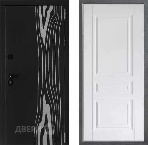 Дверь Дверной континент ДК-12 ФЛ-243 Альберо Браш серебро в Орехово-Зуево