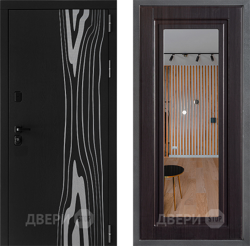 Дверь Дверной континент ДК-12 ФЛЗ Зеркало Венге в Орехово-Зуево