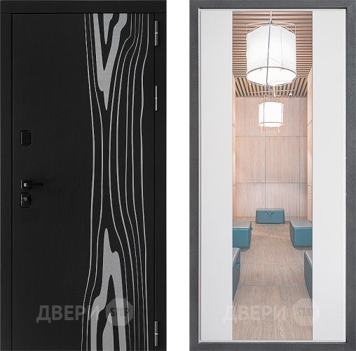 Дверь Дверной континент ДК-12 ФЛЗ-1 Зеркало Белый софт в Орехово-Зуево