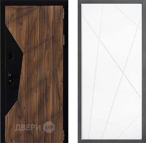 Входная металлическая Дверь Дверной континент ДК-11 ФЛ-655 Белый софт в Орехово-Зуево