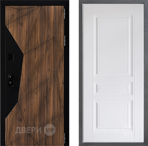 Входная металлическая Дверь Дверной континент ДК-11 ФЛ-243 Альберо Браш серебро в Орехово-Зуево