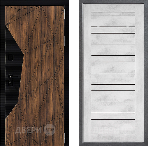 Входная металлическая Дверь Дверной континент ДК-11 ФЛ-49 Бетон снежный в Орехово-Зуево