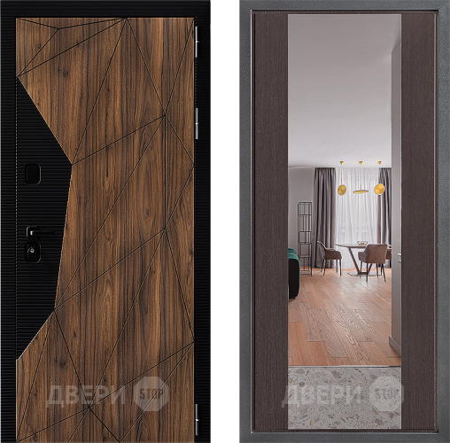 Дверь Дверной континент ДК-11 ФЛЗ-1 Зеркало Венге в Орехово-Зуево