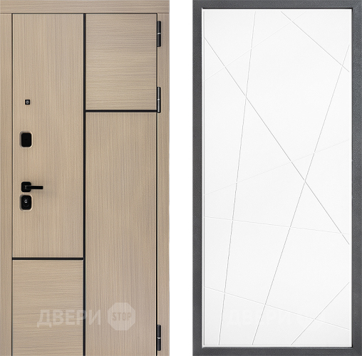 Входная металлическая Дверь Дверной континент ДК-14 ФЛ-655 Белый софт в Орехово-Зуево