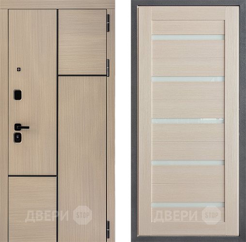 Входная металлическая Дверь Дверной континент ДК-14 ФЛ-47 Лиственница белая в Орехово-Зуево