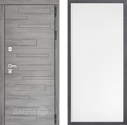 Входная металлическая Дверь Дверной континент ДК-10 ФЛ-649 Белый софт в Орехово-Зуево