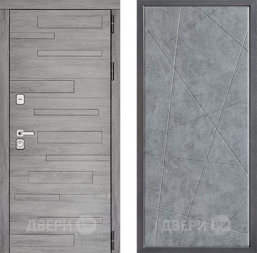 Входная металлическая Дверь Дверной континент ДК-10 ФЛ-655 Бетон серый в Орехово-Зуево