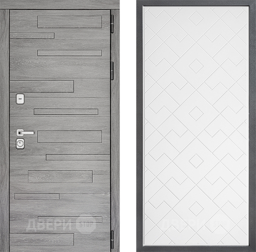 Входная металлическая Дверь Дверной континент ДК-10 ФЛ-Тиффани Белый софт в Орехово-Зуево