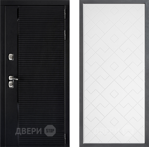 Входная металлическая Дверь Дверной континент ДК-1 ФЛ-Тиффани Белый софт в Орехово-Зуево