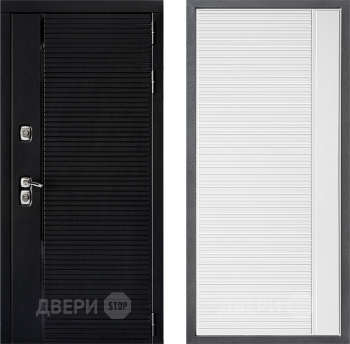 Входная металлическая Дверь Дверной континент ДК-1 ФЛ-757 Белое Стекло Софт милк в Орехово-Зуево