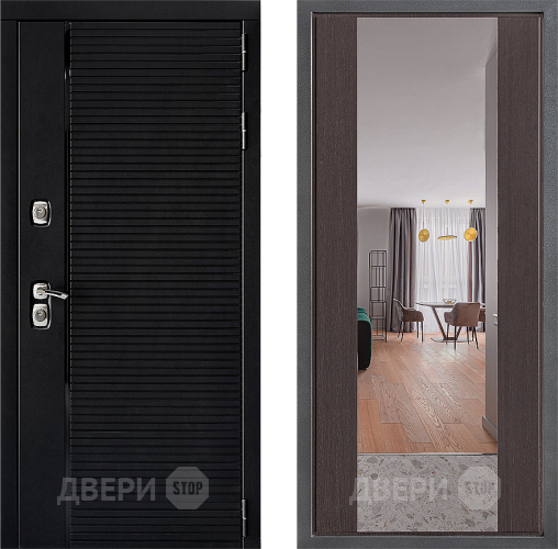 Входная металлическая Дверь Дверной континент ДК-1 ФЛЗ-1 Зеркало Венге в Орехово-Зуево