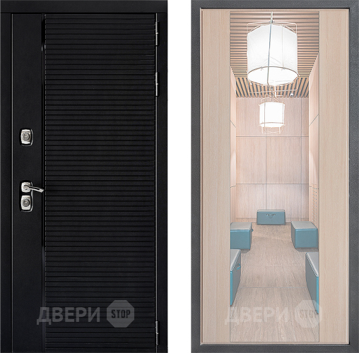 Дверь Дверной континент ДК-1 ФЛЗ-1 Зеркало Капучино в Орехово-Зуево