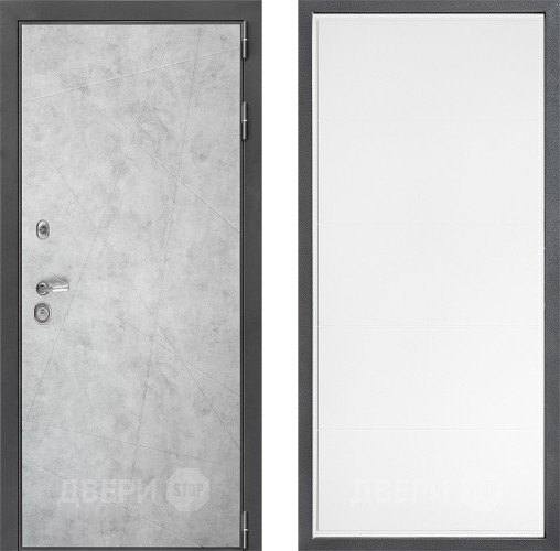 Входная металлическая Дверь Дверной континент ДК-3/743 ФЛ-649 Белый софт в Орехово-Зуево