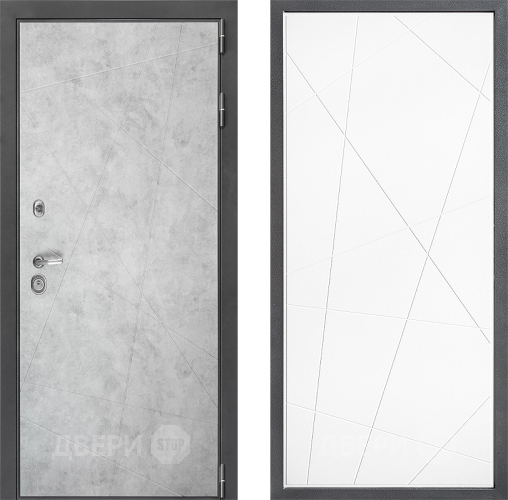 Входная металлическая Дверь Дверной континент ДК-3/743 ФЛ-655 Белый софт в Орехово-Зуево