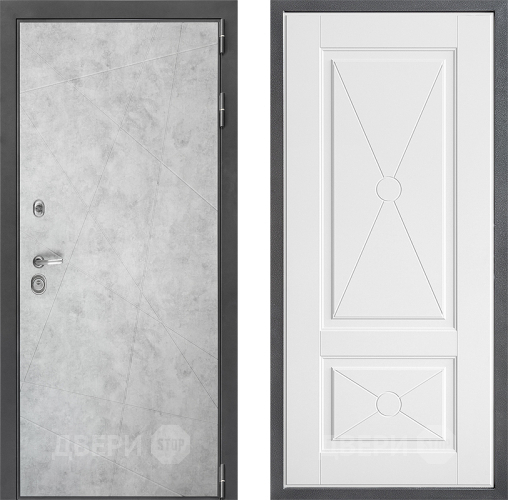 Входная металлическая Дверь Дверной континент ДК-3/743 ФЛ-617 Софт милк в Орехово-Зуево