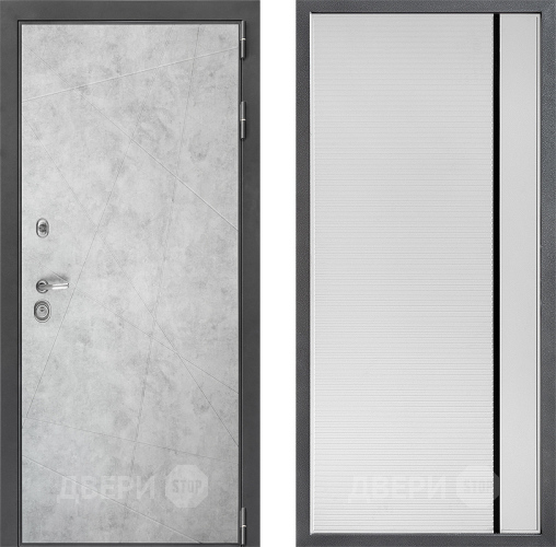 Дверь Дверной континент ДК-3/743 ФЛ-757 Черное Стекло Софт милк в Орехово-Зуево