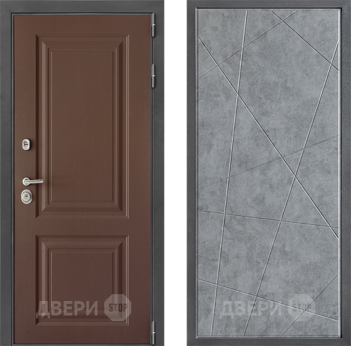 Входная металлическая Дверь Дверной континент ДК-3/729 ФЛ-655 Бетон серый в Орехово-Зуево