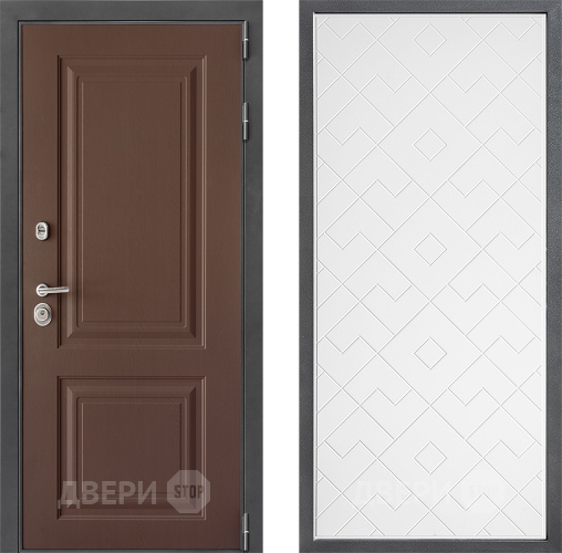 Дверь Дверной континент ДК-3/729 ФЛ-Тиффани Белый софт в Орехово-Зуево