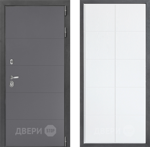 Входная металлическая Дверь Дверной континент ДК-3/649 ФЛ-Кватро Белое дерево в Орехово-Зуево