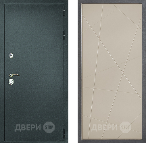 Входная металлическая Дверь Дверной континент Рубикон Серебро Дизайн ФЛ-655 Капучино в Орехово-Зуево